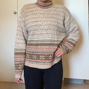 Vintage fair isle knitted sweater
